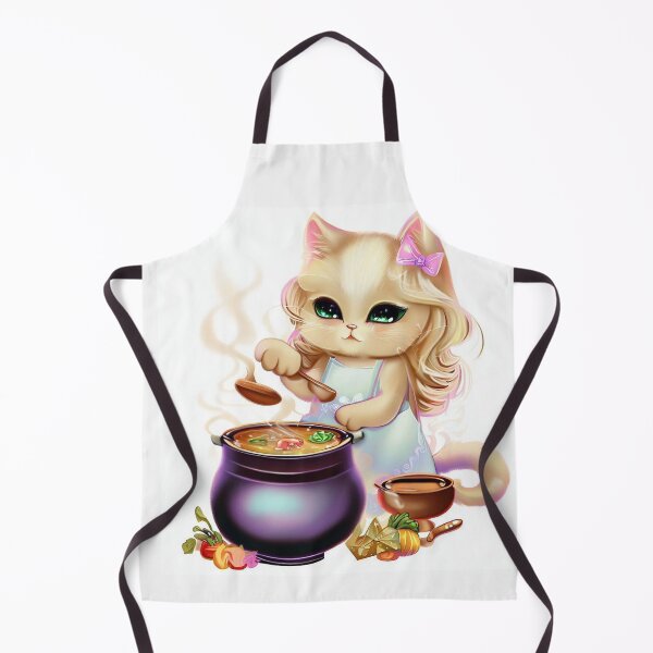 Item preview, cat cooking chef kitty designed and sold by GLORY-LIFE.