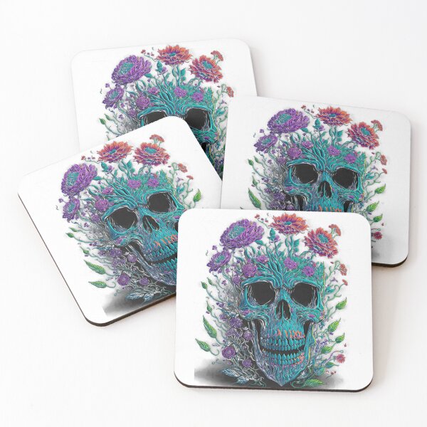 Item preview, Amazing colored skull 26 designed and sold by SanneHappyBirt.