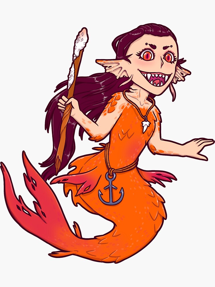 Evil Mermaid Sticker