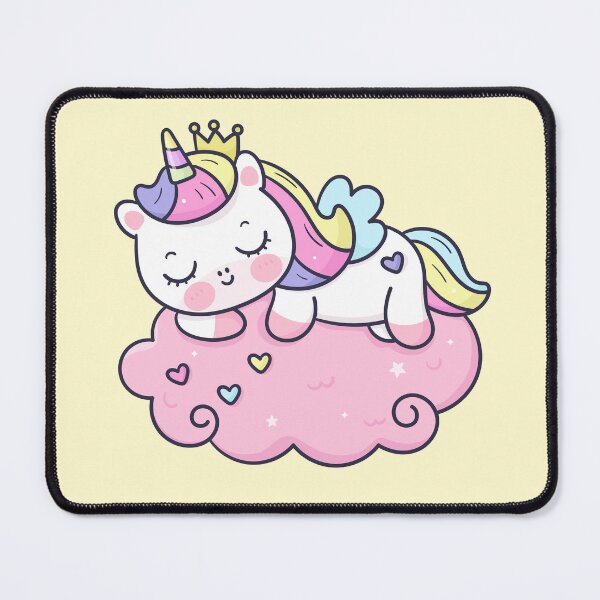 Item preview, Cute Unicorn Cartoon Animal Sleeping On Cloud designed and sold by OFMdesigns.