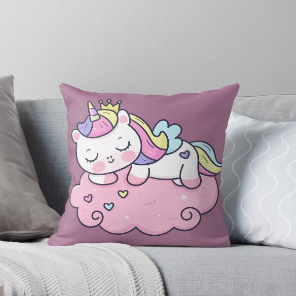 Item preview, Cute Unicorn Cartoon Animal Sleeping On Cloud designed and sold by OFMdesigns.
