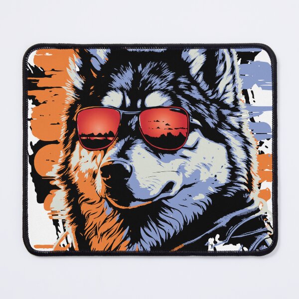 Item preview, Retro Style Wolf in Sunglasses designed and sold by alw951.