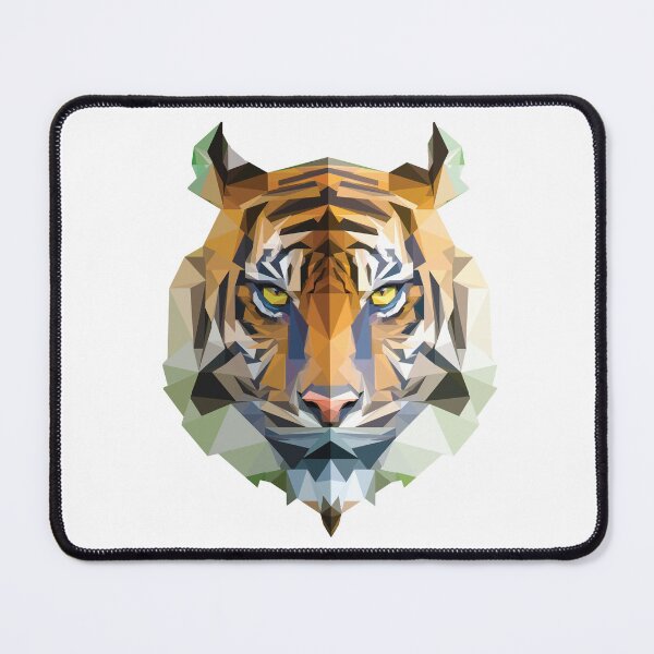 Item preview, Low Poly Tiger designed and sold by dotzfordayz.