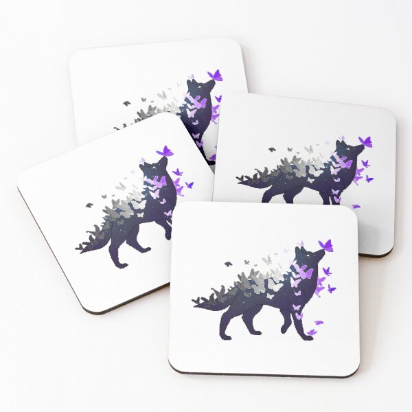 Item preview, Asexual Pride Galaxy Wolf (Requested) designed and sold by SanneHappyBirt.
