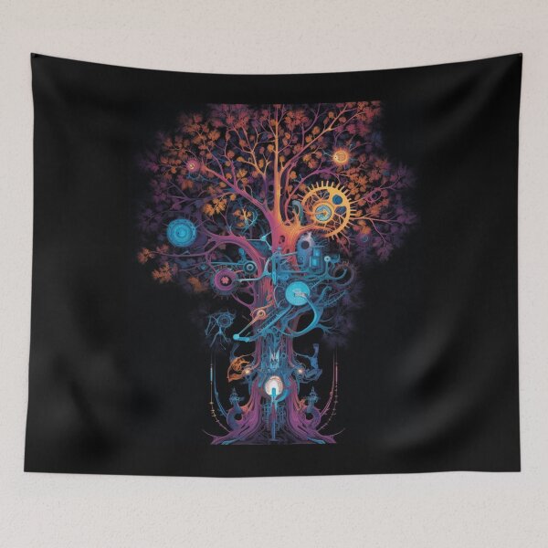 Item preview, Cybernetic Canopy: Mechanical Tree T-Shirt designed and sold by JLCableStudio.