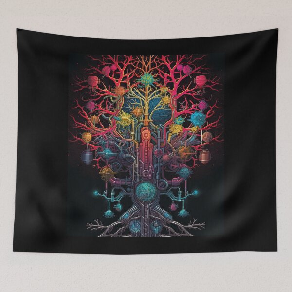 Item preview, Cybernetic Canopy: Mechanical Tree T-Shirt designed and sold by JLCableStudio.