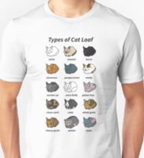 The Types of Cat Loaf Unisex T-Shirt