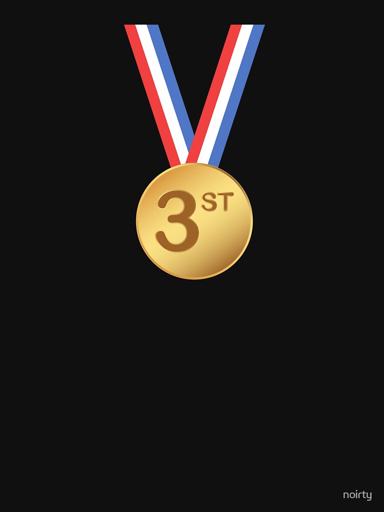 “3St Place Gold Medal Award Ceremony Gift Tees” T-shirt by noirty