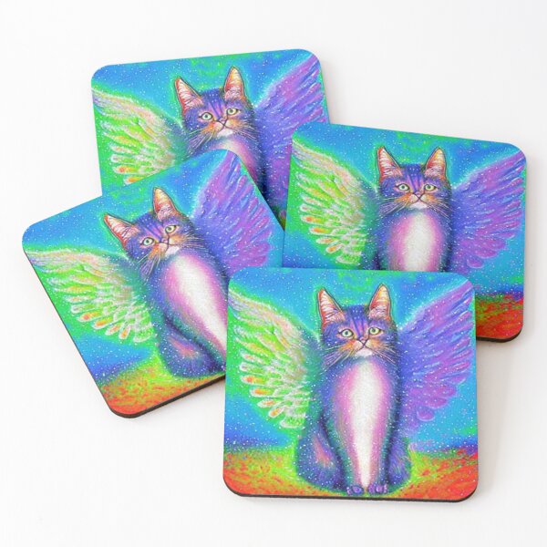 Item preview, Angel Cat. Pretty cat. Abstraction. designed and sold by Natalia-Vlad.