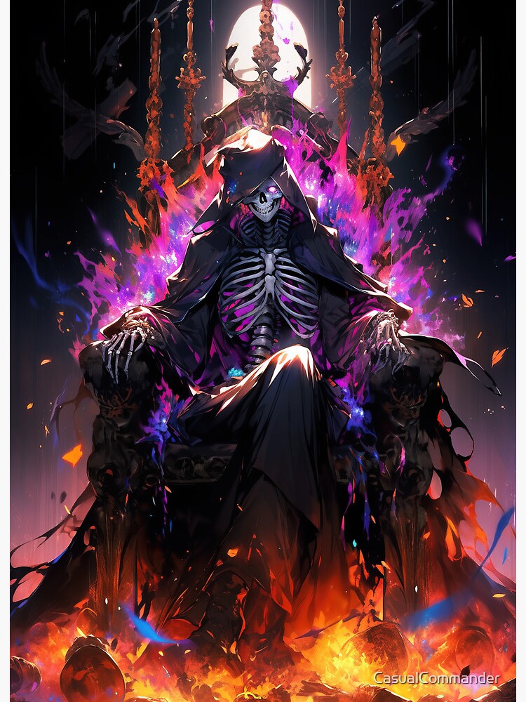 Thumbnail 2 of 2, Art Board Print, Flames of Dominance: The Necromancer's Reign designed and sold by CasualCommander.
