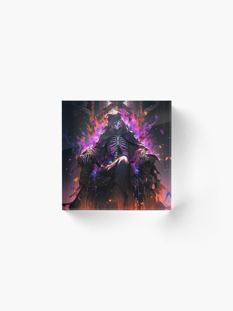 Thumbnail 2 of 5, Acrylic Block, Flames of Dominance: The Necromancer's Reign designed and sold by CasualCommander.