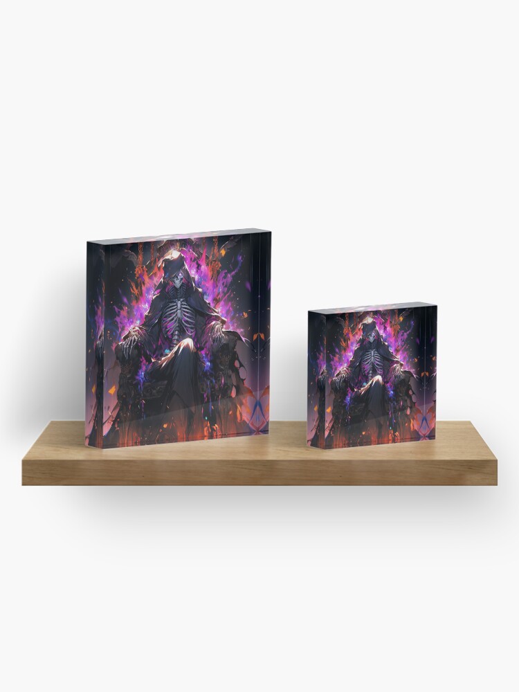 Thumbnail 4 of 5, Acrylic Block, Flames of Dominance: The Necromancer's Reign designed and sold by CasualCommander.