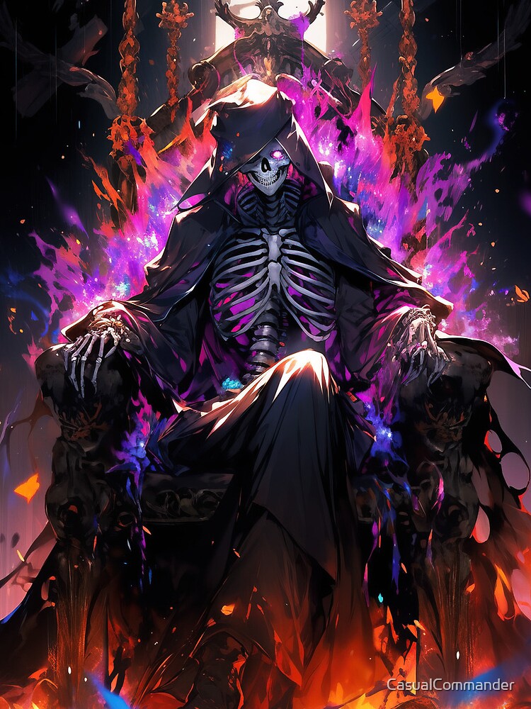 Thumbnail 3 of 3, Drawstring Bag, Flames of Dominance: The Necromancer's Reign designed and sold by CasualCommander.