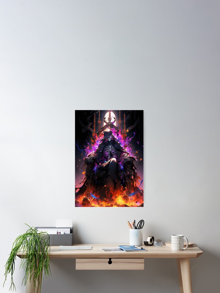 Thumbnail 1 of 3, Poster, Flames of Dominance: The Necromancer's Reign designed and sold by CasualCommander.