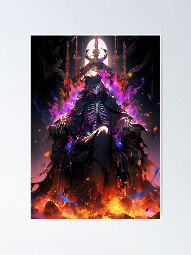 Thumbnail 2 of 3, Poster, Flames of Dominance: The Necromancer's Reign designed and sold by CasualCommander.
