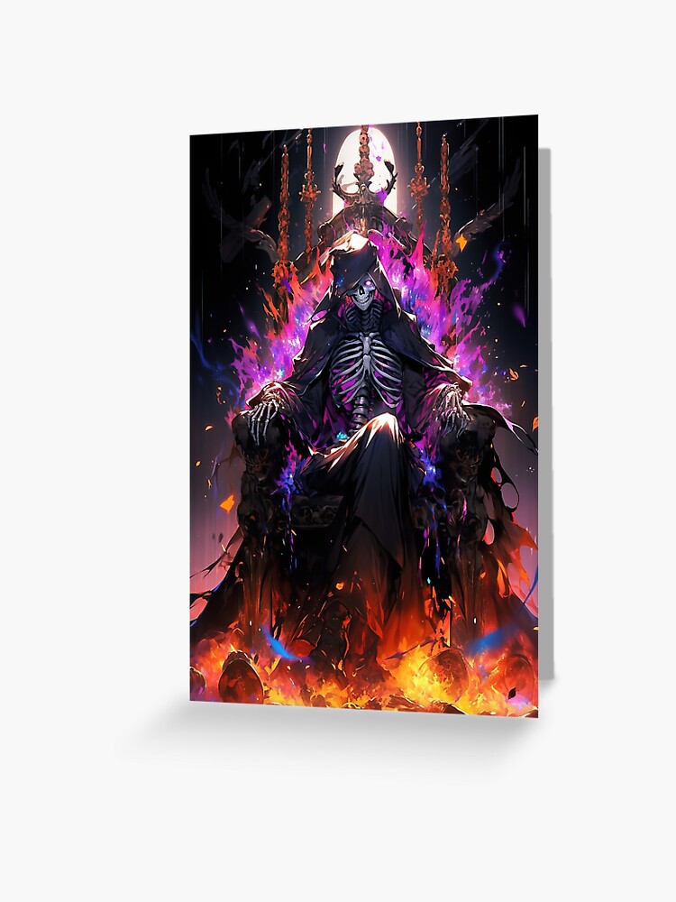 Thumbnail 1 of 2, Greeting Card, Flames of Dominance: The Necromancer's Reign designed and sold by CasualCommander.