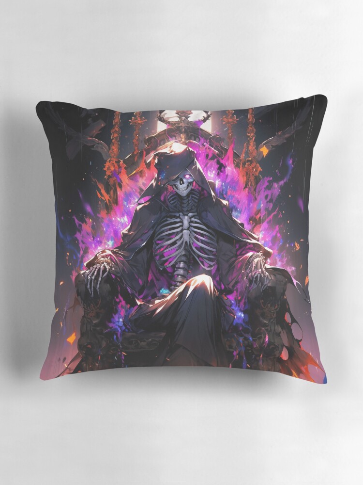 Thumbnail 3 of 4, Pillow, Flames of Dominance: The Necromancer's Reign designed and sold by CasualCommander.