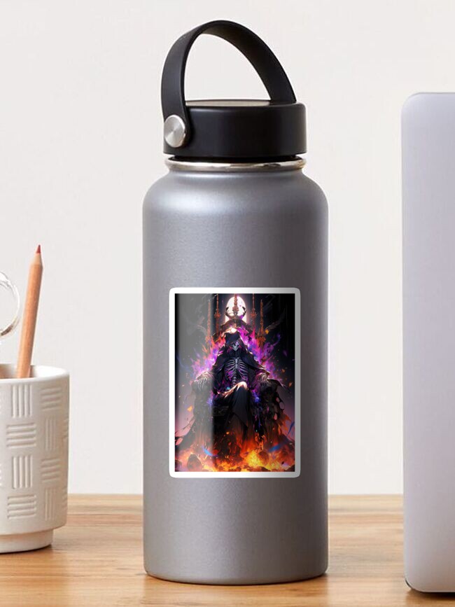 Thumbnail 1 of 3, Sticker, Flames of Dominance: The Necromancer's Reign designed and sold by CasualCommander.