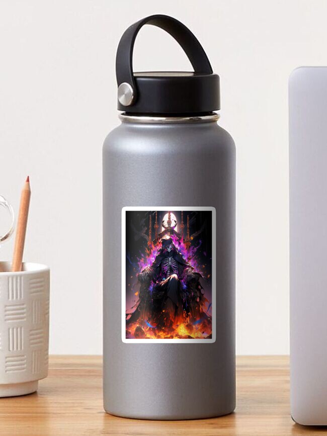 Thumbnail 1 of 3, Sticker, Flames of Dominance: The Necromancer's Reign designed and sold by CasualCommander.