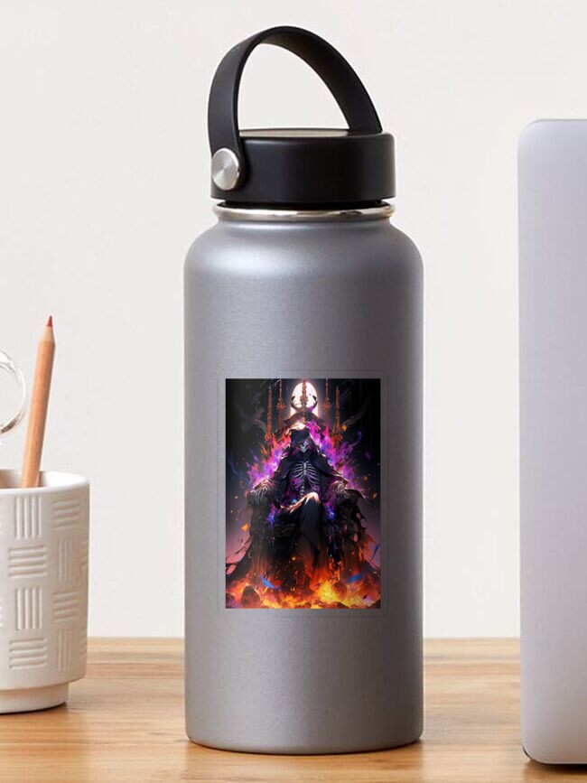 Thumbnail 1 of 3, Sticker, Flames of Dominance: The Necromancer's Reign designed and sold by CasualCommander.
