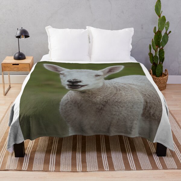 Item preview, Happy Lamb | Unique Beautiful Travelling Home Decor | Phone Cases Stickers Wall Prints | Scottish Travel Photographer  | ZOE DARGUE PHOTOGRAPHY | Glasgow Travel Photographer  designed and sold by Zoe Dargue Photography.