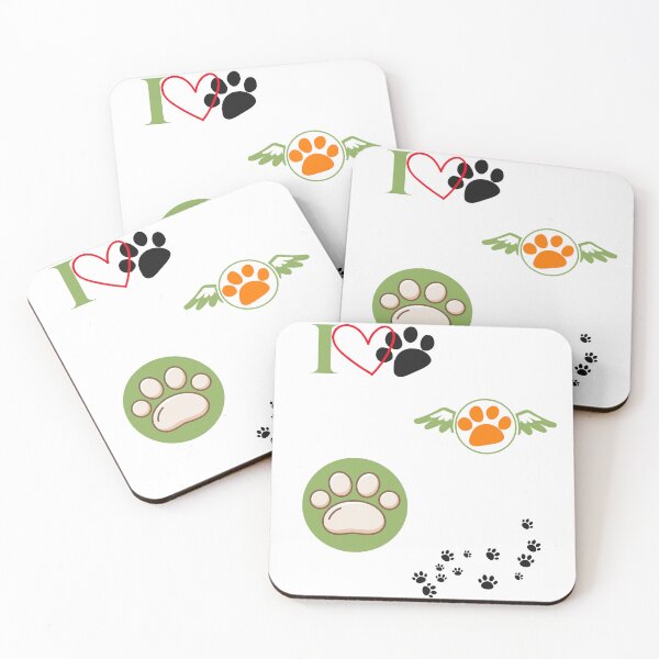 Item preview, Pack of 4 Dog Paws  designed and sold by GiftgaeStyle.
