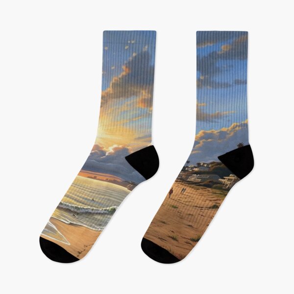 Item preview, Beach at sun rise designed and sold by zand-n-zive.