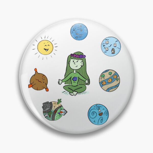 Item preview, Gaia and Earth's Spheres designed and sold by blue-planet-art.