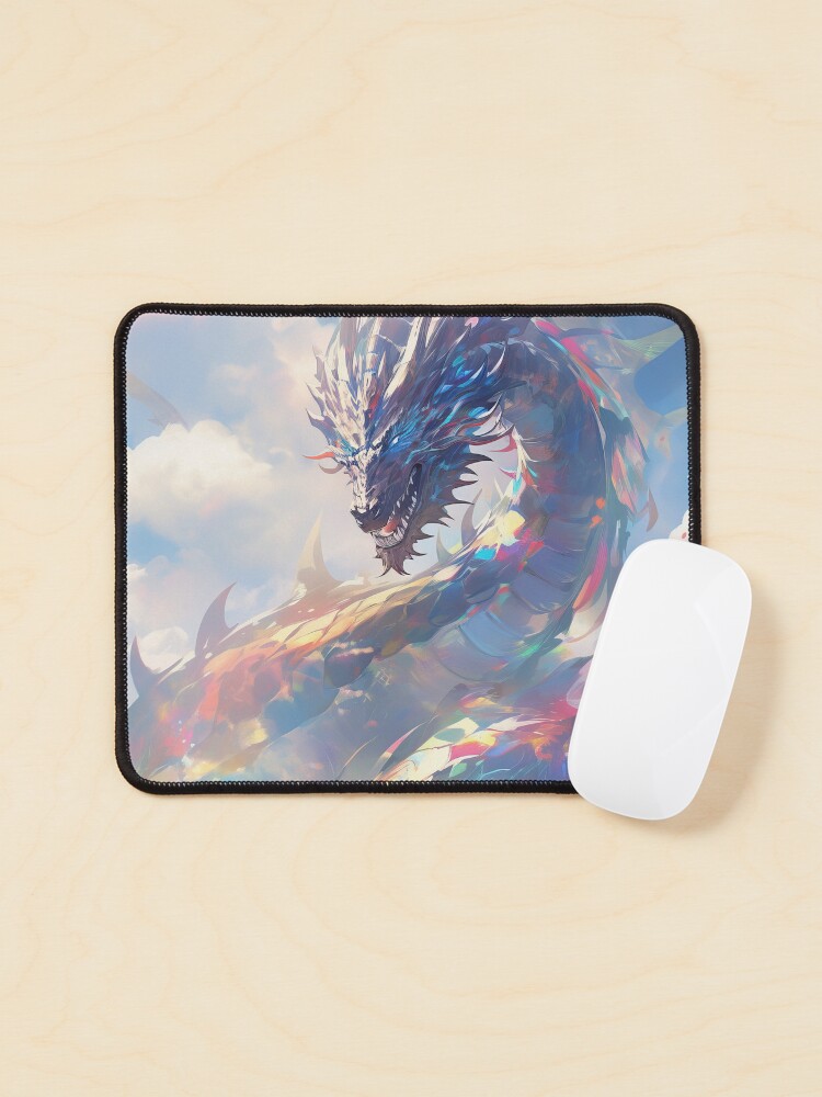 Thumbnail 1 of 5, Mouse Pad, Radiant Encounter: The Hero and the Prismatic Dragon designed and sold by CasualCommander.