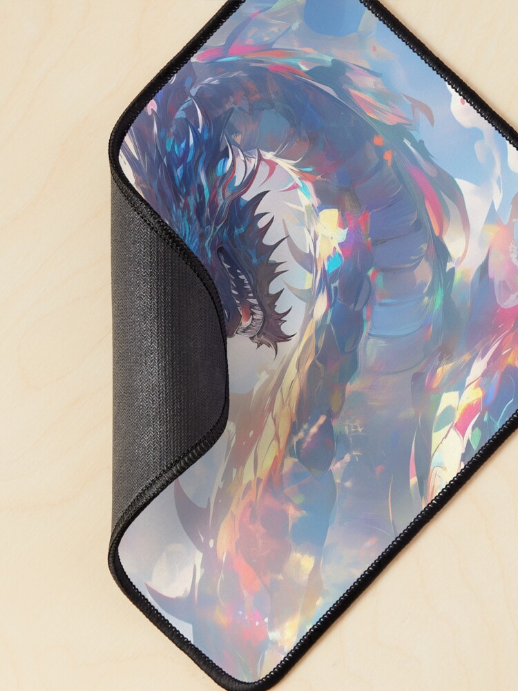 Thumbnail 2 of 5, Mouse Pad, Radiant Encounter: The Hero and the Prismatic Dragon designed and sold by CasualCommander.