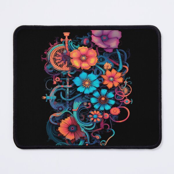 Item preview, Blossoms in Bytes: Cybernetic Flower Design T-Shirt designed and sold by JLCableStudio.