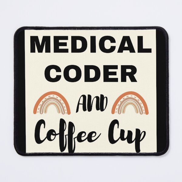 Item preview, medical coder and coffee designed and sold by Asmalekie.