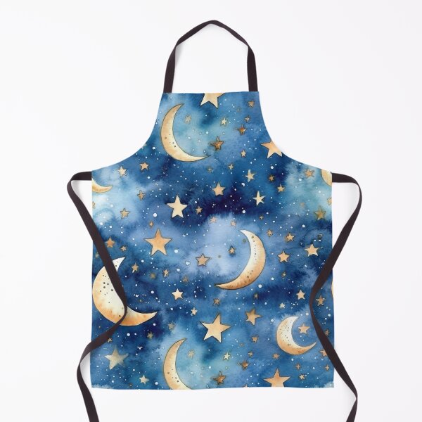 Item preview, Watercolour Stars & Moon Seamless Pattern designed and sold by PatternStudios.