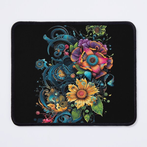Item preview, Blossoms in Bytes: Cybernetic Flower Design T-Shirt designed and sold by JLCableStudio.