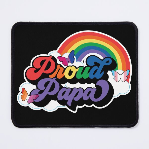 Item preview, Proud Papa, Celebrate Pride Month with LGBTQ Pride, Trans Pride designed and sold by DaniGirls.