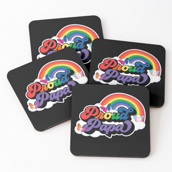 Item preview, Proud Papa, Celebrate Pride Month with LGBTQ Pride, Trans Pride designed and sold by DaniGirls.