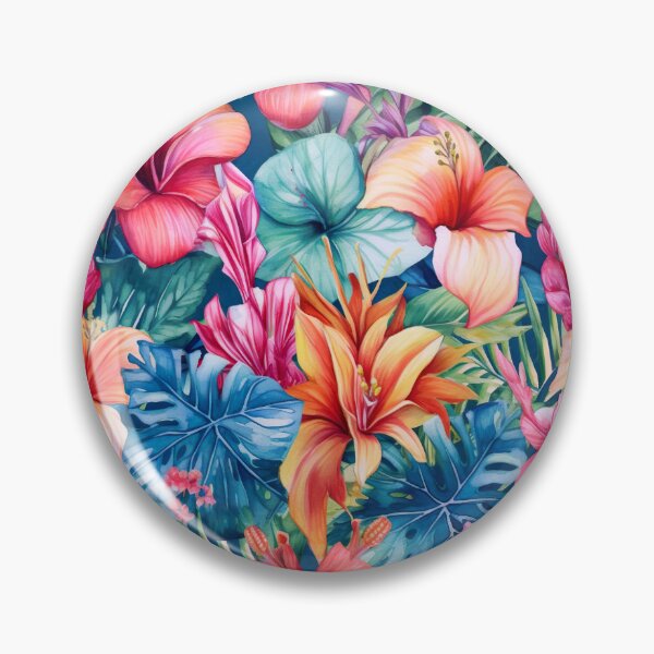 Item preview, Watercolour Tropical Flowers Seamless Pattern designed and sold by PatternStudios.