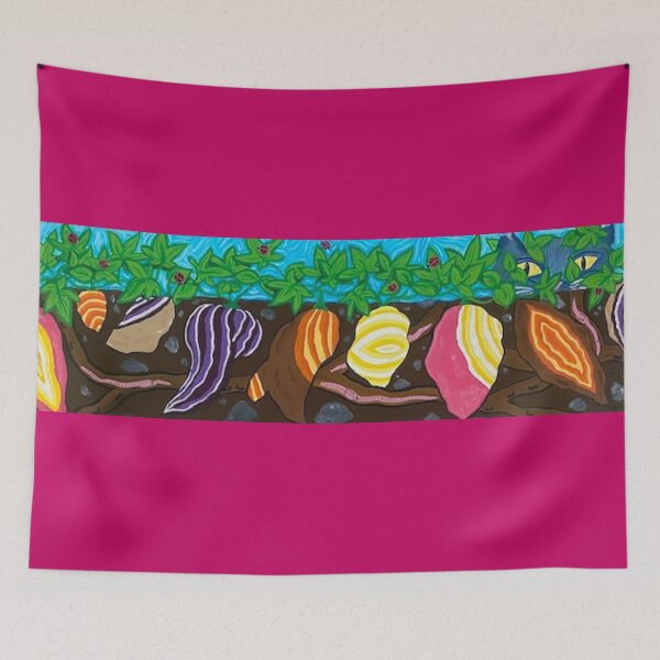 Item preview, Russian Blue and Ladybugs in Sweet Potatoes designed and sold by Marcene Ogawa.