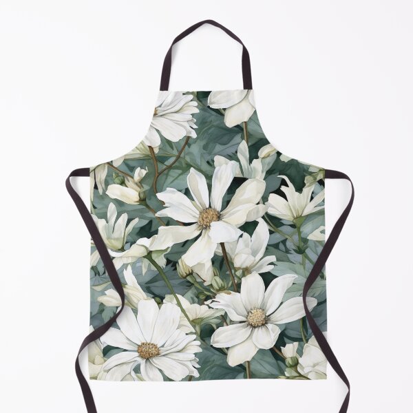 Item preview, Watercolour White Flowers Seamless Pattern designed and sold by PatternStudios.