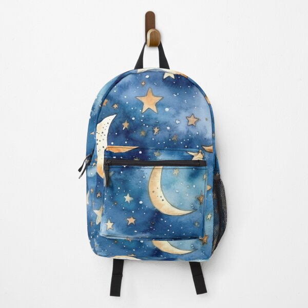 Item preview, Watercolour Stars & Moon Seamless Pattern designed and sold by PatternStudios.