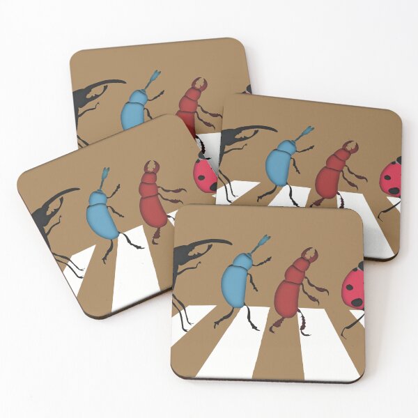 Item preview, The Beetles - Minimalistic Paper Craft Digital Art designed and sold by JP Creative Grit.