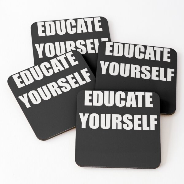 Item preview, Educate yourself motivational quote designed and sold by SoulTrekking.
