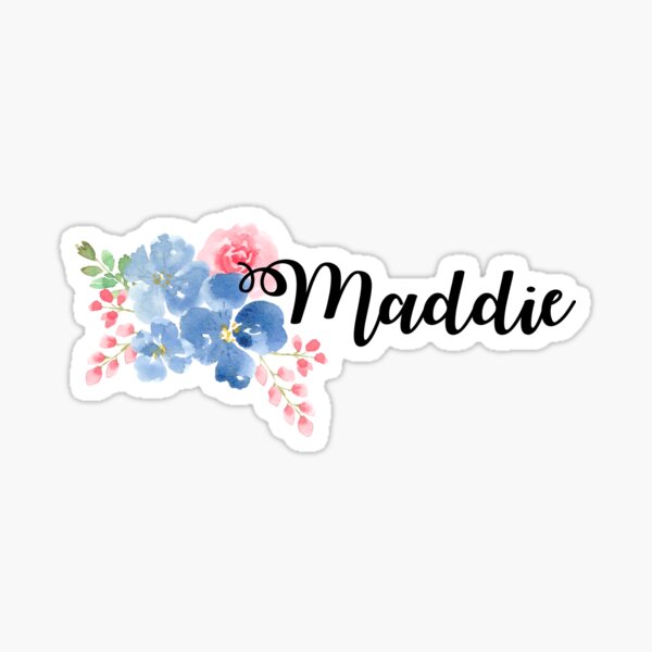  Maddie Gift Heart Rainbow Watercolor Love Heart Name