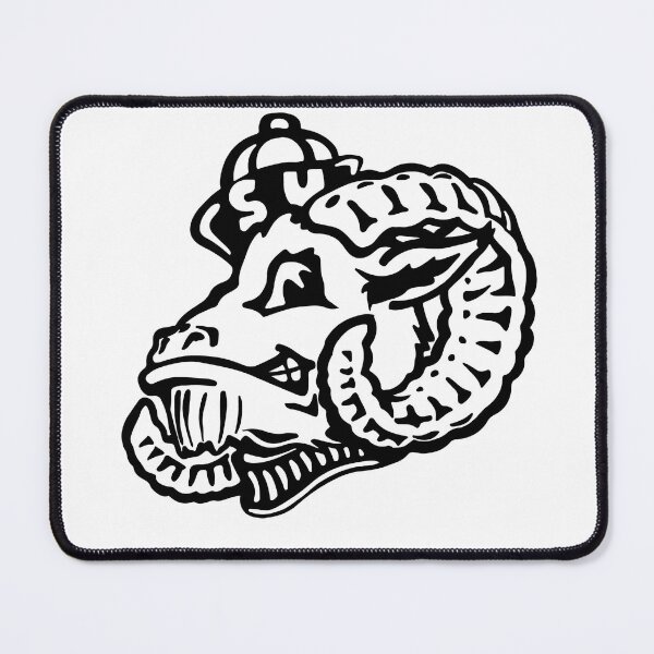 Item preview, Black and White Ram Mascot designed and sold by Shmab-Shop.