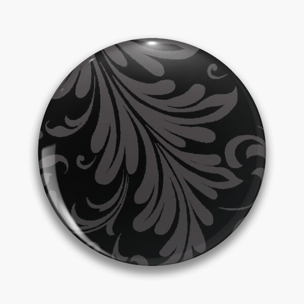Item preview, Fancy Acanthus Pattern Black on Black designed and sold by Pixelchicken.