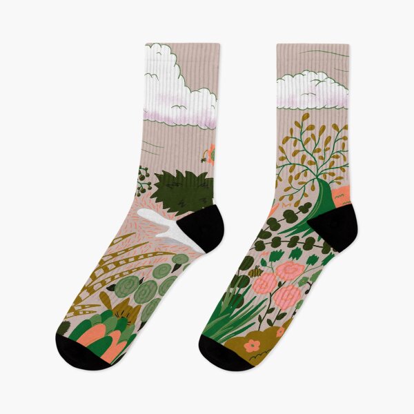 Item preview, White Kitty In the Garden designed and sold by illustrations by debs.
