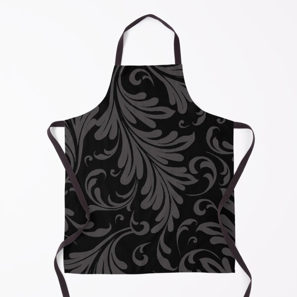 Item preview, Fancy Acanthus Pattern Black on Black designed and sold by Pixelchicken.