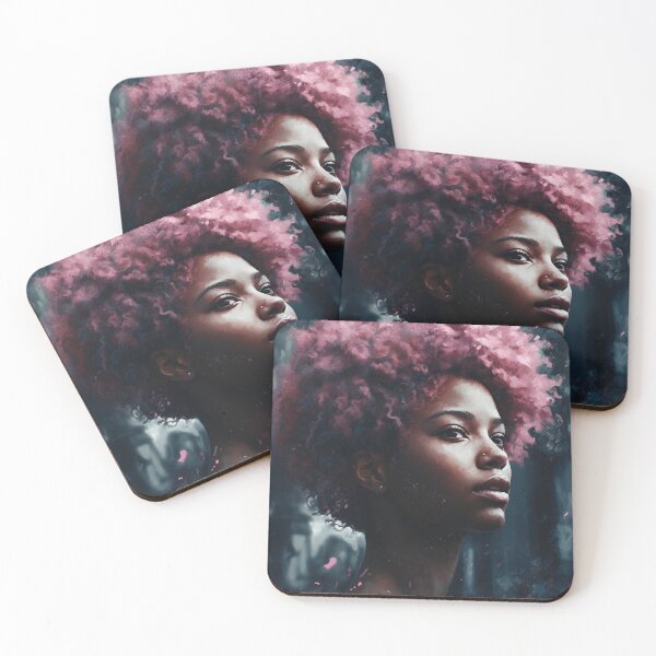 Item preview, Estilo Acrílico Afro Rosa designed and sold by Design Den.
