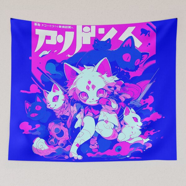 Item preview, Hero Neko - Primary Magenta designed and sold by SnarkyDoodles.