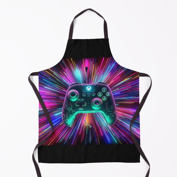 Item preview, Retro Neon Gamer Controller - Cyberpunk Colors for Gaming Enthusiasts designed and sold by RIAiCreations.